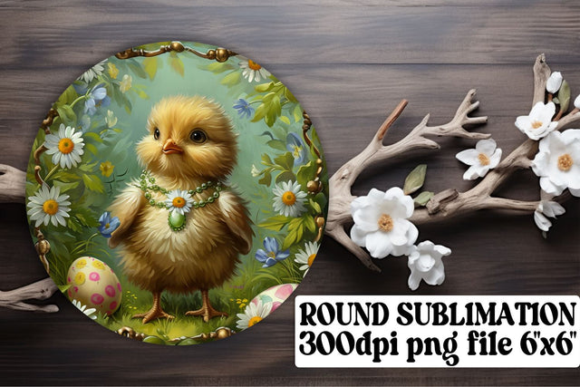 Colorful Easter Trio Sublimation Collection - Circle, Keychain, Coaster Sublimation afrosvg 