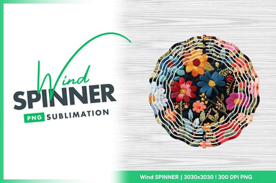 Colorful Embroidered Floral Pattern on Dark Fabric with Various Flower Designs Sublimation Regulrcrative 