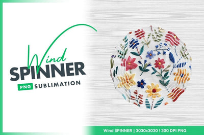 Colorful embroidered flowers and leaves pattern Sublimation Regulrcrative 