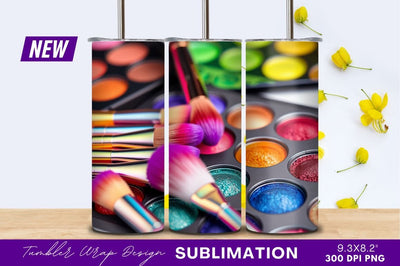 Colorful Eyeshadow Palettes With Makeup Brushes Sublimation Regulrcrative 