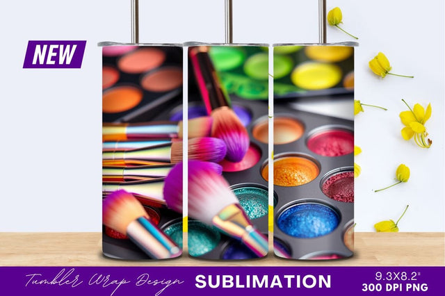 Colorful Eyeshadow Palettes With Makeup Brushes Sublimation Regulrcrative 