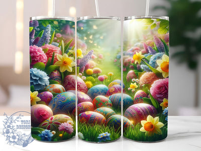Colorful Festive Easter Egg Tumbler, Festive Egg Tumbler, Colorful Egg Wrap, Spring Egg Wrap, Stylish 20oz Wrap, Sublimation Design, Trendy Gift Idea Sublimation ToriDesigns 