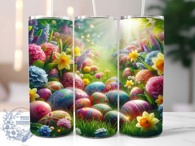 Colorful Festive Easter Egg Tumbler, Festive Egg Tumbler, Colorful Egg Wrap, Spring Egg Wrap, Stylish 20oz Wrap, Sublimation Design, Trendy Gift Idea Sublimation ToriDesigns 