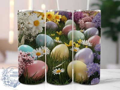 Colorful Festive Easter Egg Tumbler, Festive Egg Tumbler, Colorful Egg Wrap, Spring Egg Wrap, Stylish 20oz Wrap, Sublimation Design, Trendy Gift Idea Sublimation ToriDesigns 