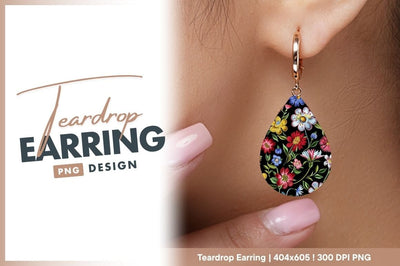 Colorful floral pattern with black background Sublimation Regulrcrative 