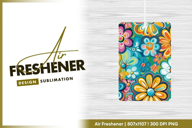 Colorful Floral Pattern with Orange Yellow Pink Blue and Teal Flowers Sublimation Regulrcrative 