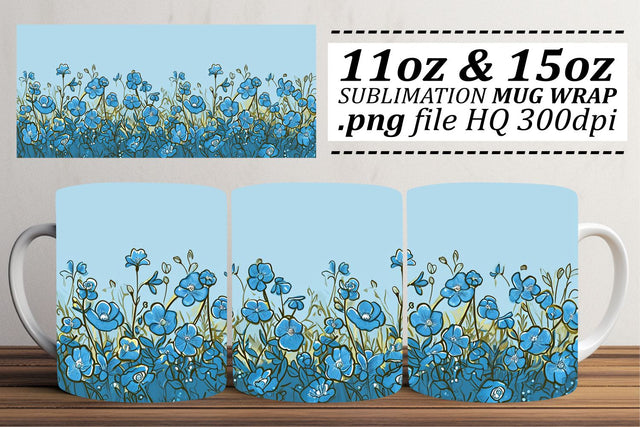 Colorful Flower Power Mug Wrap Sublimation Sublimation afrosvg 