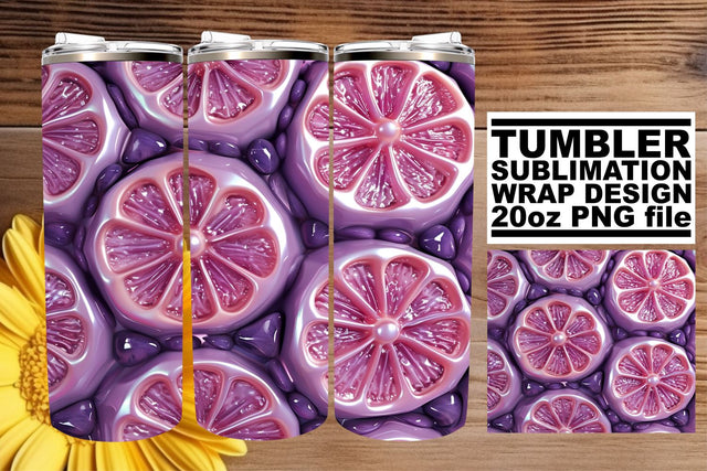 Colorful Fruits 20oz Tumbler Wrap Sublimation Art Sublimation afrosvg 