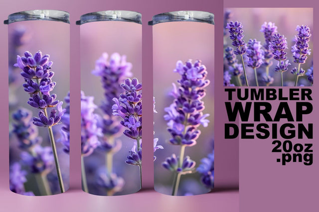 Colorful Garden 3D Tumbler Wrap - Sublimation 20oz Sublimation afrosvg 