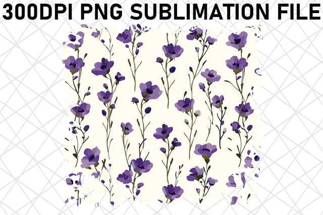Colorful Garden Sublimation Pattern, Whimsical Floral PNG Design, Vibrant Blooms, Nature's Charm Sublimation afrosvg 