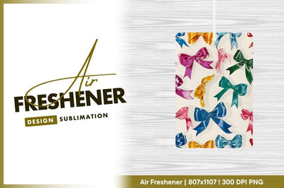 Colorful Glossy Bows Pattern on White Background Decorative Gift Wrap Design Sublimation Regulrcrative 