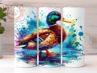 Colorful Goose 20oz Tumbler Png, Straight & Tapered Tumbler Png, Goose Tumbler Png, Digital Download PNG Sublimation Lara' s Designs 