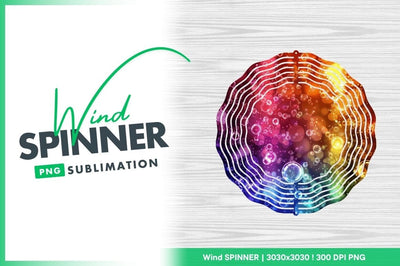Colorful Gradient Background with Bubbles and Bokeh Effect Sublimation Regulrcrative 