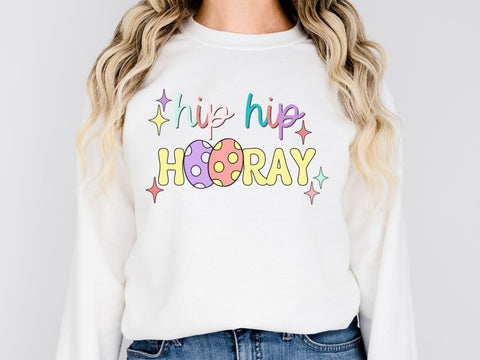 Colorful Hip Hip Hooray Easter SVG PNG EPS DXF SVG So Fontsy VIP Design Shop 