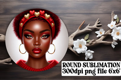 Colorful keychain designs, ideal for round PNG projects! , Love Girl Sublimation afrosvg 