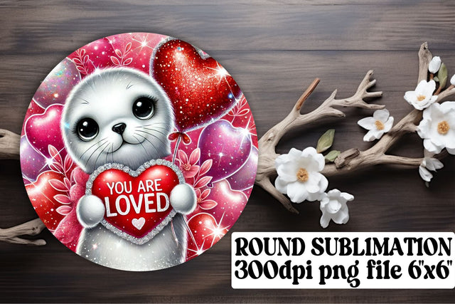 Colorful keychain designs, ideal for round PNG projects! , Valentines Sublimation afrosvg 