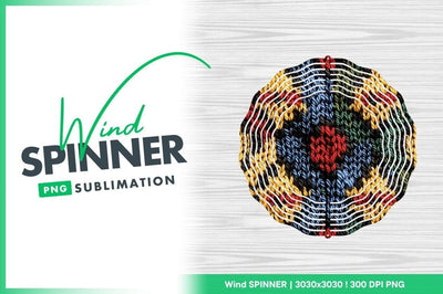 Colorful Knitted Textile Pattern with Repeating Geometric Shapes Sublimation Regulrcrative 
