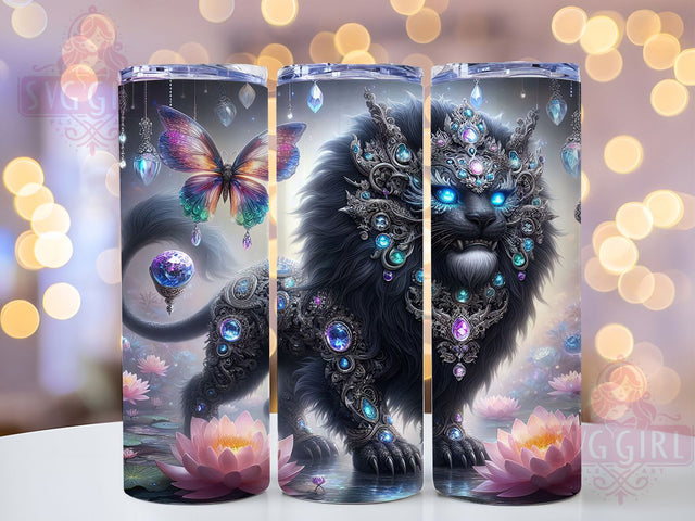Colorful Lion Dance Festival Tumbler, Dragon Wrap, Colorful Fantasy, Seamless Design, 20oz Tumbler, Cultural Art, Festival Theme Sublimation SvggirlplusArt 