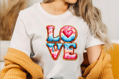 Colorful love cookies Sublimation SVGArt 