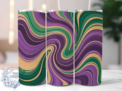 Colorful Mardi Gras Abstract Tumbler, Carnival Abstract Wrap, Festive Party Cup, 20oz Sublimation Wrap, New Orleans Celebration Tumbler, Colorful Abstract Design Cup, Mardi Gras Abstract Theme Wrap Sublimation ToriDesigns 