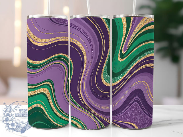 Colorful Mardi Gras Abstract Tumbler, Carnival Abstract Wrap, Festive Party Cup, 20oz Sublimation Wrap, New Orleans Celebration Tumbler, Colorful Abstract Design Cup, Mardi Gras Abstract Theme Wrap Sublimation ToriDesigns 