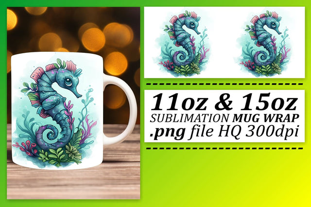Colorful Marine Creature Watercolor Design Sublimation afrosvg 
