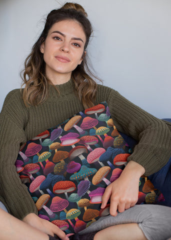 COLORFUL MUSHROOMS | Seamless Digital Pattern | Digital Download Scrapbook Paper Art | Embroidery Crochet Pattern | Junk Journal | Amigurumi Digital Pattern Mimi's Designs 