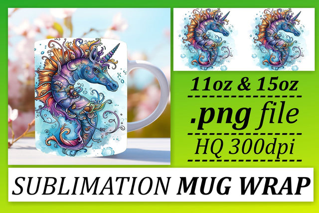 Colorful Ocean Fish Mug Wrap Sublimation Design Sublimation afrosvg 