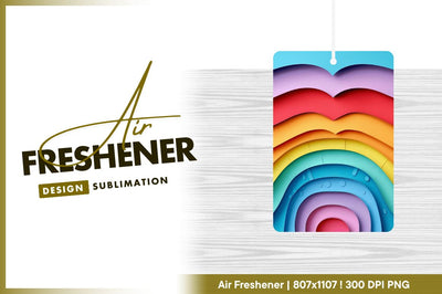 Colorful paper layers abstract rainbow design Sublimation Regulrcrative 