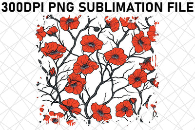 Colorful Petal Sublimation Art, Floral Pattern PNG Design, Vibrant Blossoms, Springtime Joy Sublimation afrosvg 