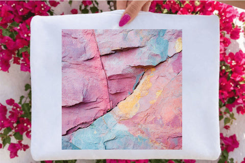 Colorful Pink Rock Background Digital Pattern SVGArt 