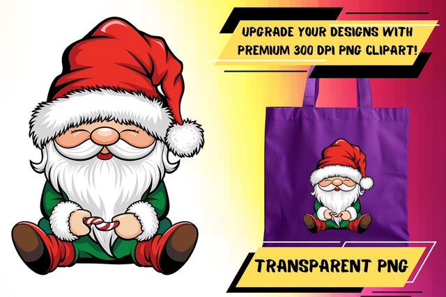 Colorful PNG artwork, for sublimation projects , Gnome Sublimation HoodArtCraft 