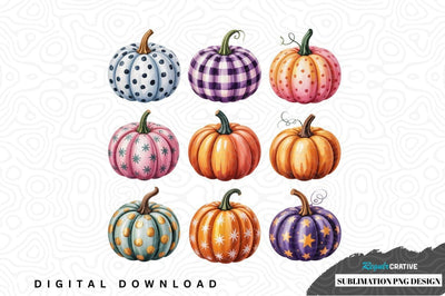 Colorful pumpkin sublimation png design Sublimation Regulrcrative 