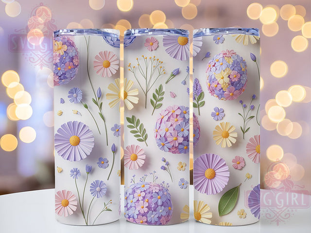 Colorful Rustic Boho Wildflower Tumbler, Spring Boho Tumbler, Rustic Floral Wrap, Whimsical Boho Wrap, Colorful Wildflower Wrap, Sublimation Design, Trendy Gift Idea Sublimation SvggirlplusArt 