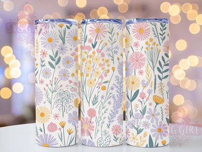 Colorful Rustic Boho Wildflower Tumbler, Spring Boho Tumbler, Rustic Floral Wrap, Whimsical Boho Wrap, Colorful Wildflower Wrap, Sublimation Design, Trendy Gift Idea Sublimation SvggirlplusArt 