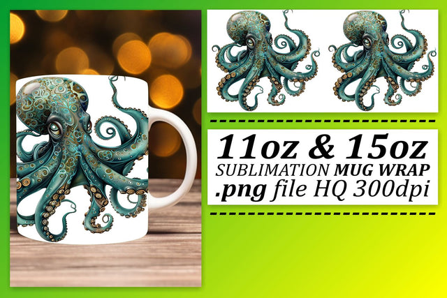 Colorful Sea Adventure Mug Design, Vibrant Watercolor Ocean Fish Sublimation Sublimation afrosvg 