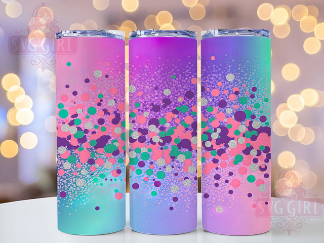 Colorful Sparkly Glitter Sequin Tumbler, Sparkly Sequin Sublimation Design, Vibrant Glitter Art, 20oz Glam Tumbler, Whimsical Sequin Mug, Stylish Glitter Cup, Bold Sequin Wrap Sublimation SvggirlplusArt 