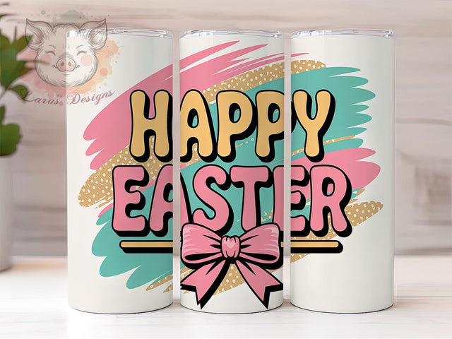 Colorful Spring Artistic Easter Bunny Tumbler, Brush Stroke Tumbler PNG, 20oz Easter Sublimation, Colorful Easter Tumbler Design, Spring Holiday Tumbler Wrap, Artistic Bunny Tumbler Sublimation Lara' s Designs 