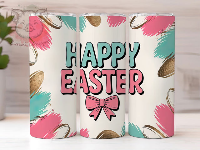 Colorful Spring Artistic Easter Bunny Tumbler, Brush Stroke Tumbler PNG, 20oz Easter Sublimation, Colorful Easter Tumbler Design, Spring Holiday Tumbler Wrap, Artistic Bunny Tumbler Sublimation Lara' s Designs 