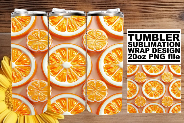 Colorful Spring Fruits Tumbler Wrap Sublimation Design Sublimation afrosvg 