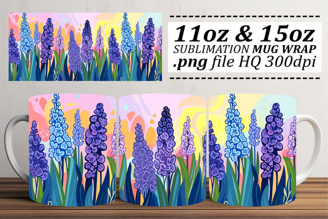 Colorful Springtime Blossom Mug Design Sublimation afrosvg 