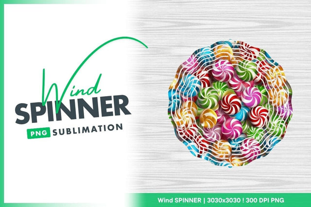 Colorful Swirl Candy Pile with Red Green Blue Pink Orange and White Stripes Sublimation Regulrcrative 