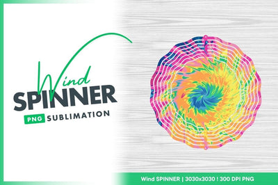 Colorful Swirl Wind Spinner Round Png Sublimation Regulrcrative 