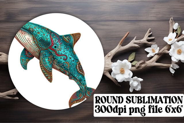 Colorful Tropical Fish Sublimation Ornaments - Sublimation Keychain Coasters Sublimation afrosvg 