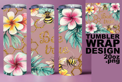 Colorful tumbler wrap, high-resolution PNG available! , Bee Sublimation HoodArtCraft 