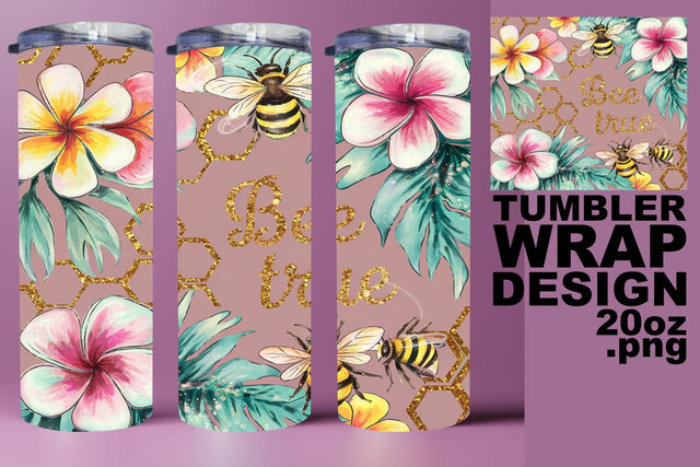 Colorful tumbler wrap, high-resolution PNG available! , Bee Sublimation HoodArtCraft 