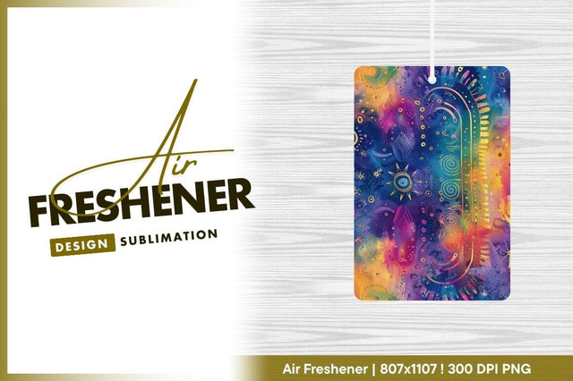 Colorful watercolor abstract cosmic dreamscape illustration Sublimation Regulrcrative 