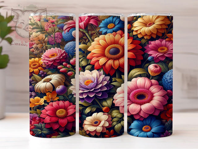 Colorful Wildflower Tumbler Wrap, Wildflower Tumbler, Colorful Design, 20oz Wrap, Sublimation Design, Floral Drinkware, Nature Cup, Spring Decor Sublimation Lara' s Designs 