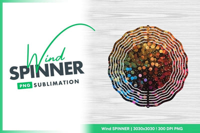 Colorful wind spinner round design sublimation Sublimation Regulrcrative 