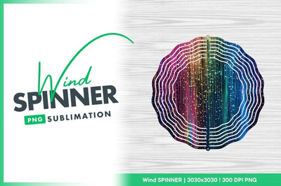 Colorful Wind Spinner Round Design with Abstract Galaxy Pattern Sublimation Regulrcrative 